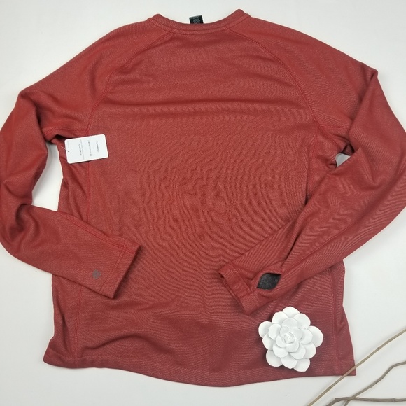 Champion- NWT BrushBack Red Fleece Run Shirt L - Picture 8 of 8